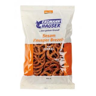 Dinkel-Knusperbrezeln m. Sesam