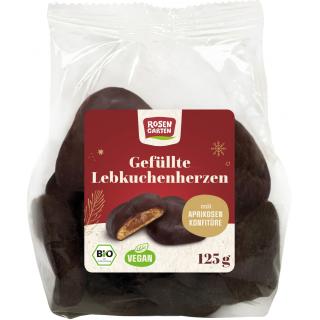Lebkuchen Herzen gefüllt vegan