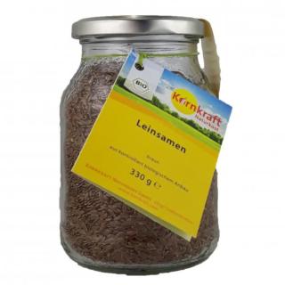 Leinsamen braun Pfandglas