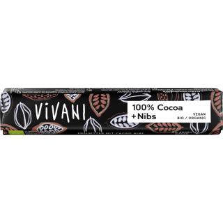 100% Cacao + Nibs Riegel