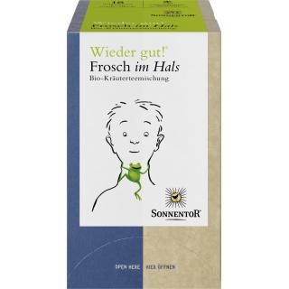 Frosch im Hals