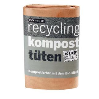 Recyclingpapier-Komposttüten