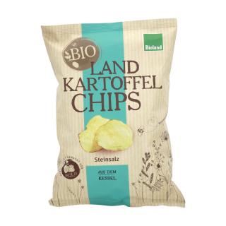 Landkartoffelchips Steinsalz