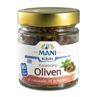 Kalamata Oliven in Scheiben